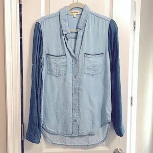Cloth & stone chambray shirt - size Small